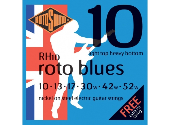 Rotosound Nickel Light Top Heavy Bottom R10 Blues Rotosound Nickel Light Top Heavy Bottom R10 Blues